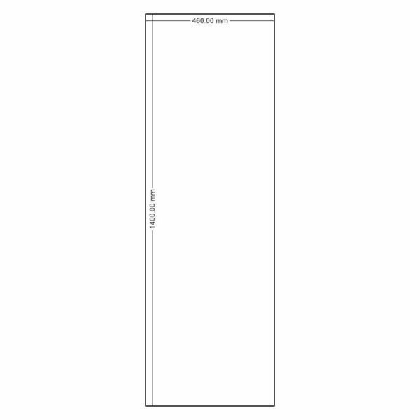 Wall mount Rectangular shaped WORD Clock 460x1400mm